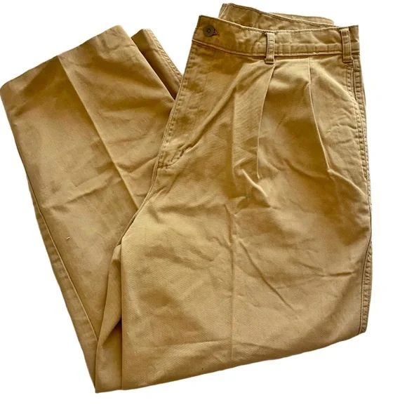 Dockers Levi’s Mens Khakis Tan pleated pants - Picture 1 of 8